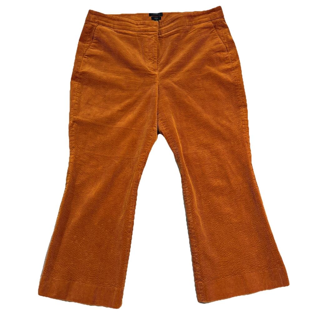 J CREW Womens Hayden Kickout Stretchy Crop Corduroy Pants Size 16